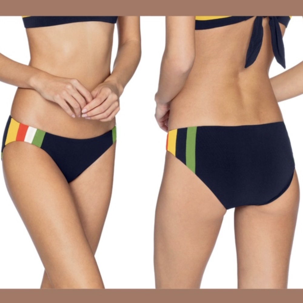 New Robin Piccone Casey Side Colorblock Bikini Bo… - image 1